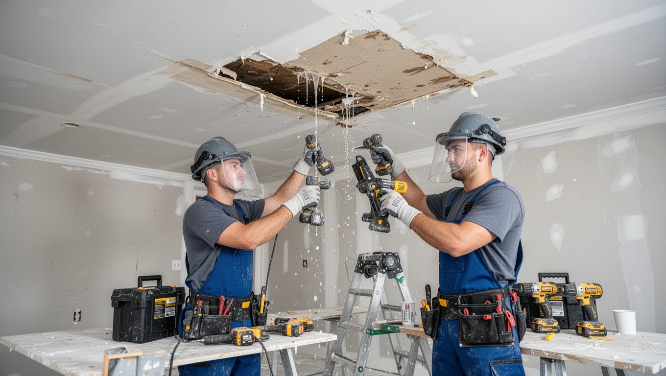 Ceiling Water Damage Repair